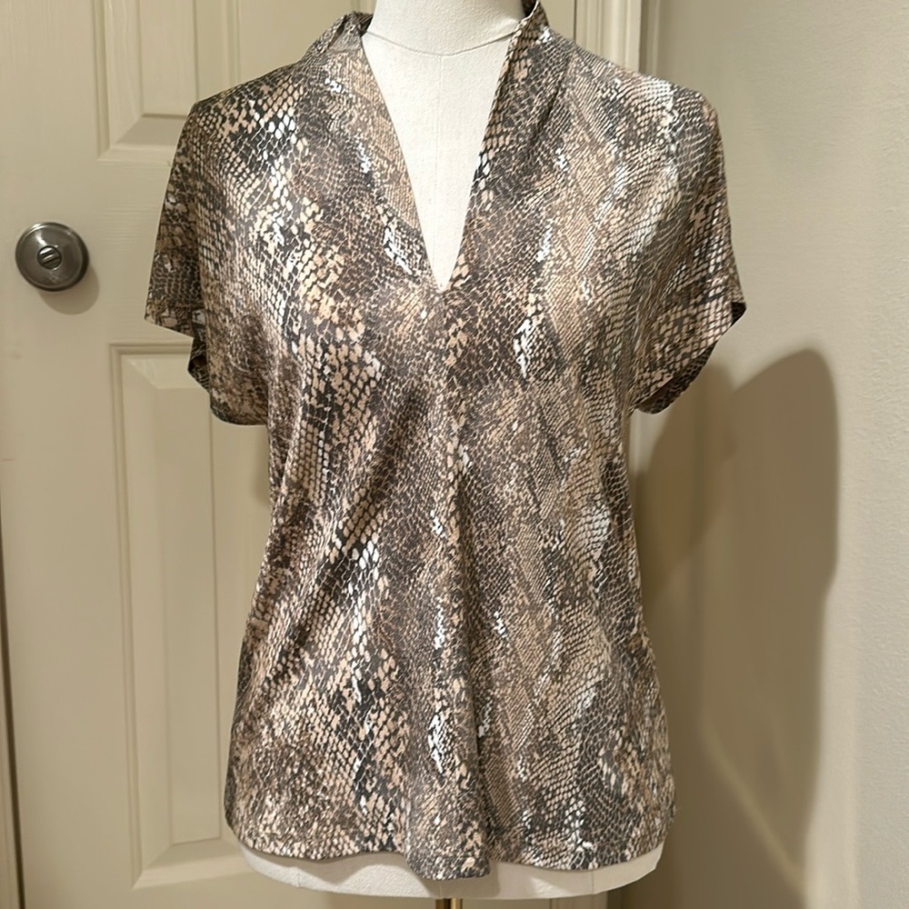 H&M snakeskin top